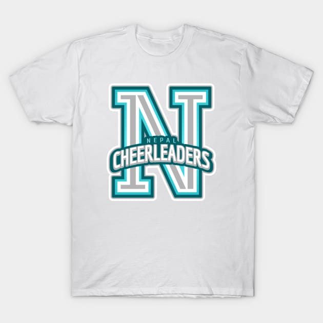 Nepal Cheerleader T-Shirt by Tip Top Tee's